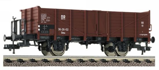 Open goods car with brake platform type Omu<br /><a href='images/pictures/Fleischmann/5718.jpg' target='_blank'>Full size image</a>
